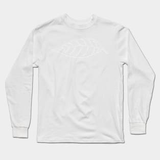 Single-Line Leaf (Light on Dark) Long Sleeve T-Shirt